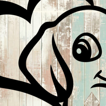 Intra απο ξύλο plywood  Χρώμα wenge 3mm-4mm πάχος - Κοπή αυτοκόλλητου αυτοκινήτου Dachshund Design Δίασταση 20x20 cm INTRAFABR-112568231 - Image 3