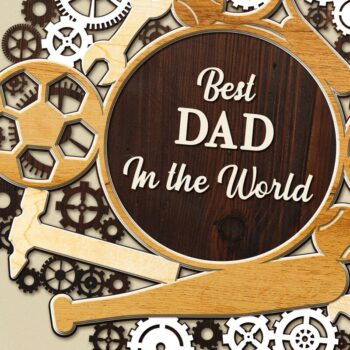 Intra απο ξύλο plywood Χρώμα wenge 3mm-4mm πάχος - Dad Craft για τη γιορτή του πατέρα Δίασταση 12x12 cm INTRAFABR-69955066 - Image 1