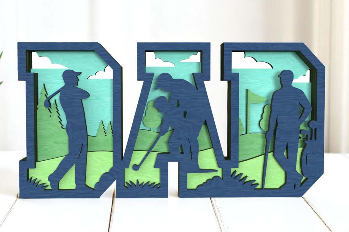 Intra απο ξύλο plywood  Χρώμα wenge 3mm-4mm πάχος - Μπαμπάς Σκηνή γκολφ 3D πολυεπίπεδη πινακίδα Δίασταση 6x6 cm INTRAFABR-110697827