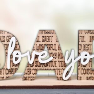 Intra απο ξύλο plywood  Χρώμα wenge 3mm-4mm πάχος - Μπαμπά σε αγαπώ Δίασταση 20x20 cm INTRAFABR-89632203