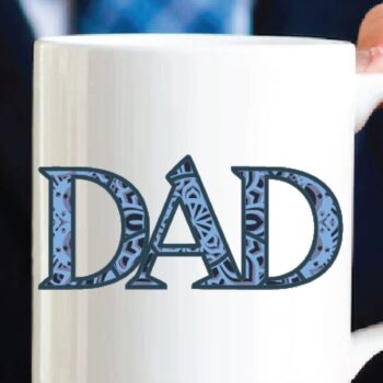 Intra απο ξύλο plywood  Χρώμα wenge 3mm-4mm πάχος - Dad , Mandala , 4 Layers , Letters Δίασταση 30x30 cm INTRAFABR-120167536 - Image 5