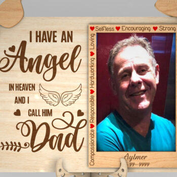 Intra απο ξύλο plywood  Χρώμα wenge 3mm-4mm πάχος - Κορνίζα μνημείου μπαμπά Δίασταση 4x6 cm INTRAFABR-123644409 - Image 3