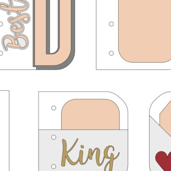 Intra απο ξύλο plywood Χρώμα wenge 3mm-4mm πάχος - Πρότυπο περιοδικού ανεπιθύμητου άλμπουμ DAD Mini Δίασταση 20x20 cm INTRAFABR-120217258 - Image 3