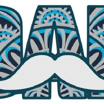 Intra απο ξύλο plywood Χρώμα wenge 3mm-4mm πάχος - Dad Mustache , 5 Layers , Mandala Δίασταση 30x30 cm INTRAFABR-101007679 - Image 4