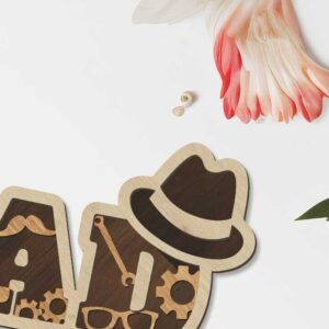 Intra απο ξύλο plywood  Χρώμα wenge 3mm-4mm πάχος - Σετ DAD Διακοσμητικά πάνελ πολλαπλών στρώσεων Δίασταση 14x5 cm INTRAFABR-76906403