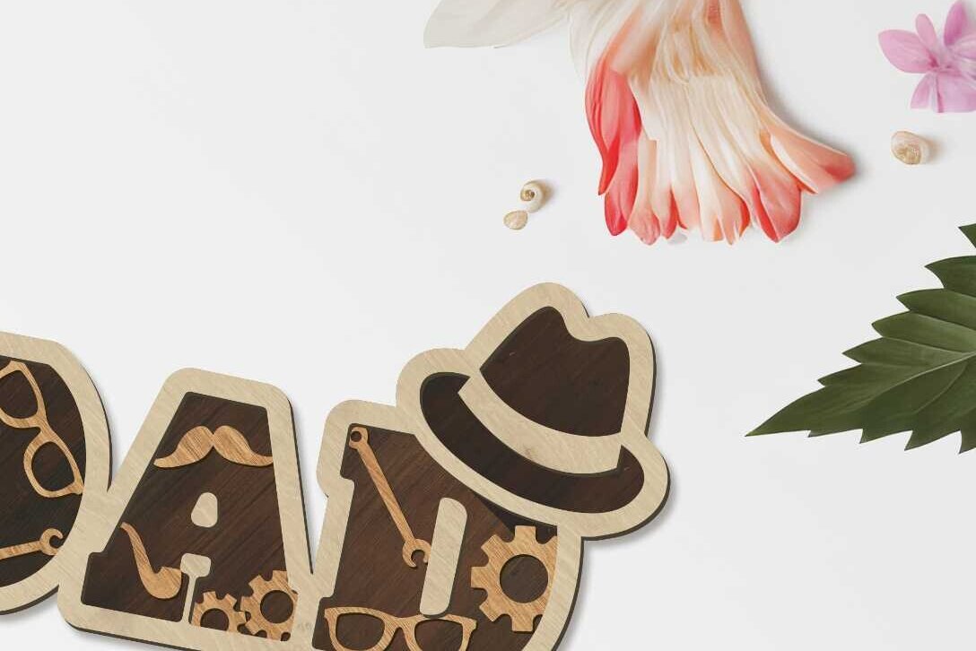 Intra απο ξύλο plywood  Χρώμα wenge 3mm-4mm πάχος - Σετ DAD Διακοσμητικά πάνελ πολλαπλών στρώσεων Δίασταση 14x5 cm INTRAFABR-76906403