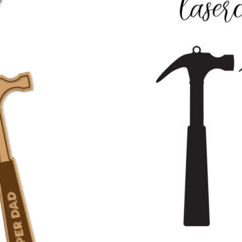 Intra απο ξύλο plywood Χρώμα wenge 3mm-4mm πάχος - Dad Tools Keychain Lasercut Δίασταση 4x4 cm INTRAFABR-98053877 - Image 1