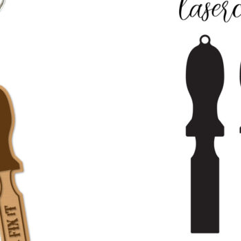 Intra απο ξύλο plywood Χρώμα wenge 3mm-4mm πάχος - Dad Tools Keychain Lasercut Δίασταση 4x4 cm INTRAFABR-98053877 - Image 4