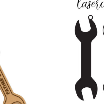 Intra απο ξύλο plywood Χρώμα wenge 3mm-4mm πάχος - Dad Tools Keychain Lasercut Δίασταση 4x4 cm INTRAFABR-98053877 - Image 5