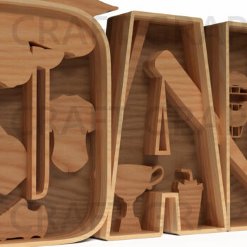 Intra απο ξύλο plywood  Χρώμα wenge 3mm-4mm πάχος - Δέσμη κοπής με λέιζερ τέχνης του πατέρα Δίασταση 30x20 cm INTRAFABR-98053898 - Image 5