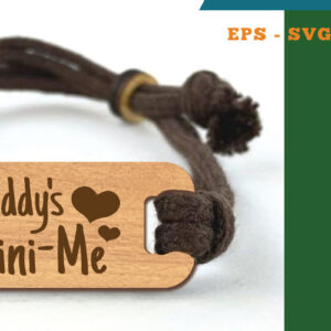 Intra απο ξύλο plywood  Χρώμα wenge 3mm-4mm πάχος - Βραχιόλι Daddys Δίασταση 4x4 cm INTRAFABR-97970623