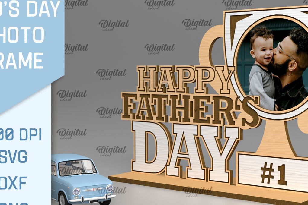 Intra απο ξύλο plywood  Χρώμα wenge 3mm-4mm πάχος - με κορνίζα για την ημέρα του πατέρα Δίασταση 20x25 cm INTRAFABR-117566539