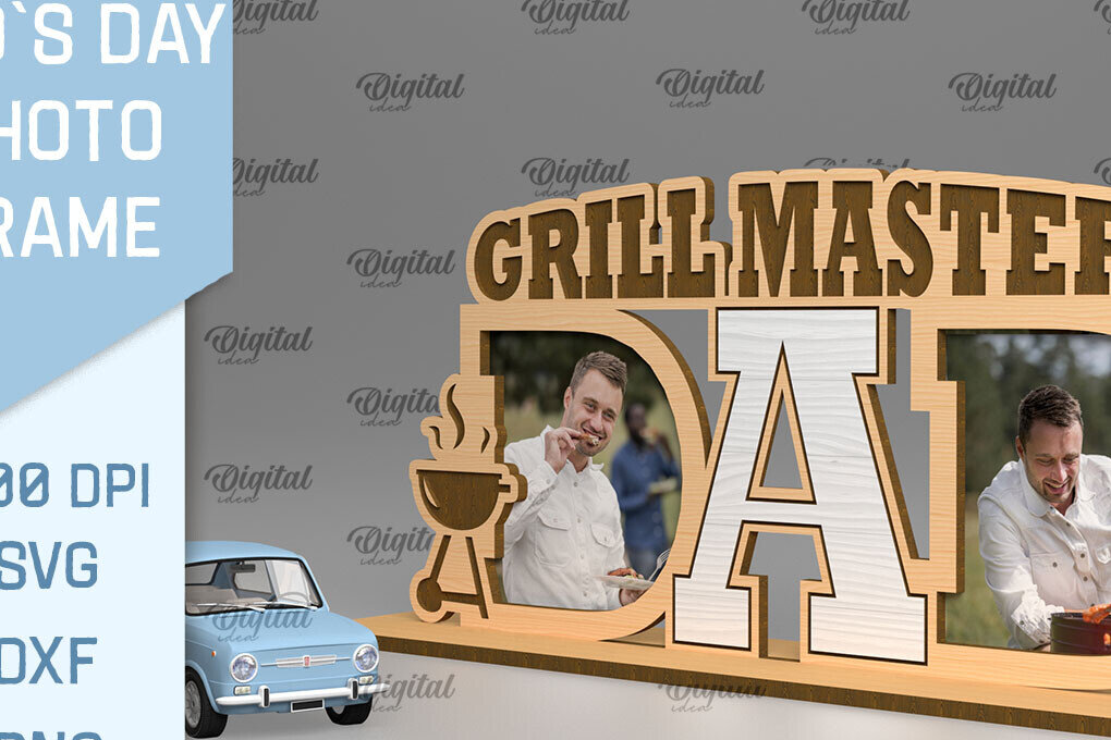 Intra απο ξύλο plywood  Χρώμα wenge 3mm-4mm πάχος - με κορνίζα για την ημέρα του πατέρα Δίασταση 20x25 cm INTRAFABR-64137073