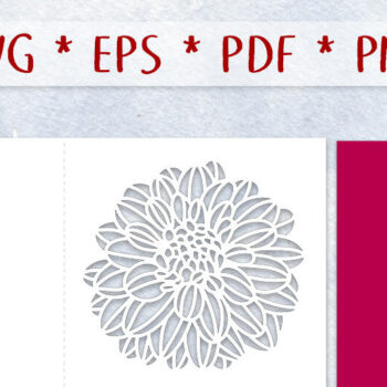 Intra απο ξύλο plywood Χρώμα wenge 3mm-4mm πάχος - αποκοπής Card Dahlia Δίασταση 5x5 cm INTRAFABR-80983358 - Image 2