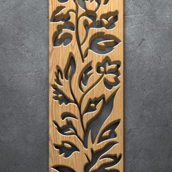 Intra απο ξύλο plywood  Χρώμα wenge 3mm-4mm πάχος - Πακέτο λουλουδιών Daisy Bloom Δίασταση 3200x7200 cm INTRAFABR-122114048 - Image 4