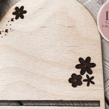 Intra απο ξύλο plywood  Χρώμα wenge 3mm-4mm πάχος - Daisy Flower Macrame Laser Δίασταση 4x4 cm INTRAFABR-21711534 - Image 3