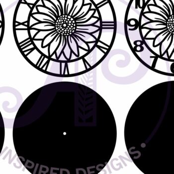 Intra απο ξύλο plywood  Χρώμα wenge 3mm-4mm πάχος - με λέιζερ ρολόι τοίχου Daisy, Δίασταση 30x20 cm INTRAFABR-75318899 - Image 5