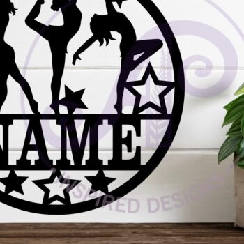 Intra απο ξύλο plywood Χρώμα wenge 3mm-4mm πάχος - Πρότυπο κοπής λέιζερ Name Dancers Δίασταση 30x20 cm INTRAFABR-114157079 - Image 2