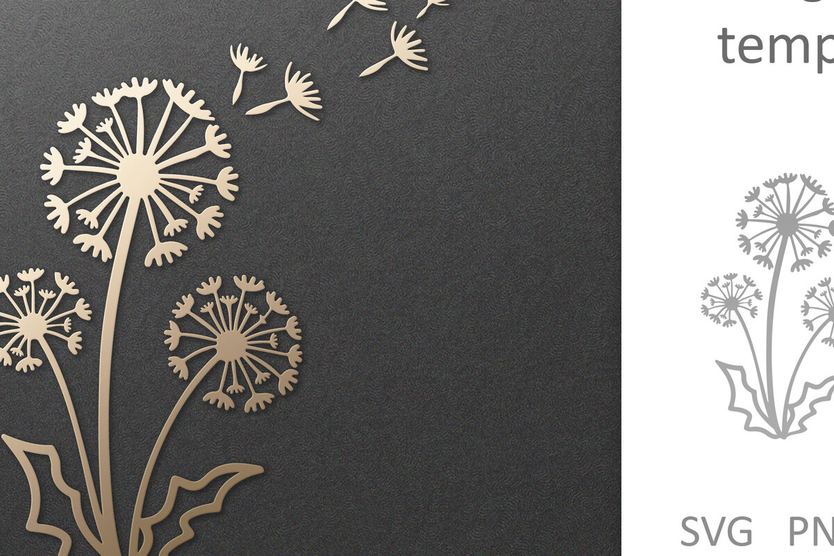 Intra απο ξύλο plywood  Χρώμα wenge 3mm-4mm πάχος - Dandelion Flower , Χαρτί &amp; Δίασταση 30x20 cm INTRAFABR-123334784