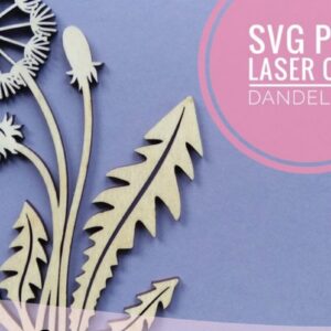 Intra απο ξύλο plywood  Χρώμα wenge 3mm-4mm πάχος - Πικραλίδα Flower Δίασταση 20x20 cm INTRAFABR-97726173