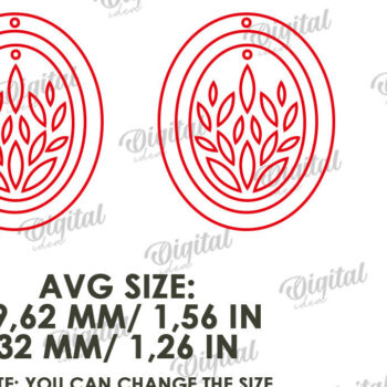 Intra απο ξύλο plywood  Χρώμα wenge 3mm-4mm πάχος - Κρεμαστά σκουλαρίκια με λέιζερ Δίασταση 3x3 cm INTRAFABR-120358272 - Image 2