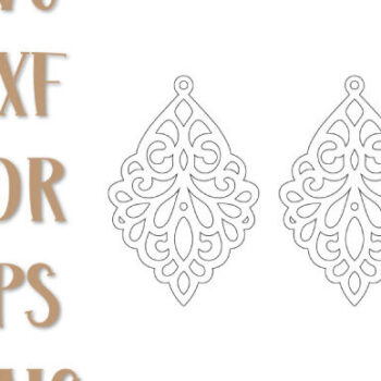 Intra απο ξύλο plywood  Χρώμα wenge 3mm-4mm πάχος - Σκουλαρίκια Dangle Cut, Boho Σκουλαρίκια Δίασταση 3x3 cm INTRAFABR-116496408 - Image 2