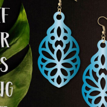 Intra απο ξύλο plywood  Χρώμα wenge 3mm-4mm πάχος - Κρεμαστά σκουλαρίκια , Σκουλαρίκια Δίασταση 3x3 cm INTRAFABR-107378382 - Image 1