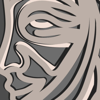 Intra απο ξύλο plywood  Χρώμα wenge 3mm-4mm πάχος - Day and Night 3D Multilayer /Lasercut Δίασταση 30x20 cm INTRAFABR-125149222 - Image 6