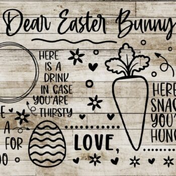 Intra απο ξύλο plywood  Χρώμα wenge 3mm-4mm πάχος - Dear Easter Bunny Tray Δίασταση 15x15 cm INTRAFABR-117985321 - Image 1