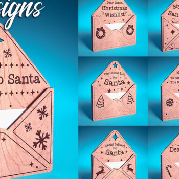 Intra απο ξύλο plywood Χρώμα wenge 3mm-4mm πάχος - Dear Santa Ornament | Δίασταση 6x6 cm INTRAFABR-61978036 - Image 1