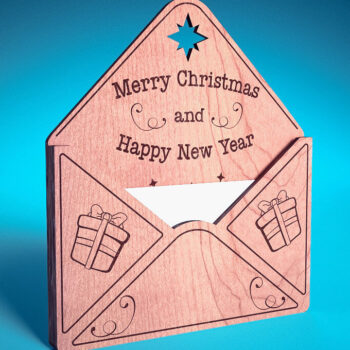 Intra απο ξύλο plywood Χρώμα wenge 3mm-4mm πάχος - Dear Santa Ornament | Δίασταση 6x6 cm INTRAFABR-61978036 - Image 9