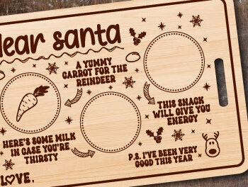 Intra απο ξύλο plywood  Χρώμα wenge 3mm-4mm πάχος - Αγαπητέ Santa Tray Δίασταση 20x20 cm INTRAFABR-59562790 - Image 4