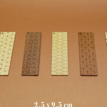 Intra απο ξύλο plywood  Χρώμα wenge 3mm-4mm πάχος - Αρχεία σελιδοδεικτών Decò για Δίασταση 5x20 cm INTRAFABR-72174537 - Image 3