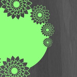 Intra απο ξύλο plywood  Χρώμα wenge 3mm-4mm πάχος - Διακόσμηση Floral Cards Papercut/Lasercut Δίασταση 20x20 cm INTRAFABR-96901380