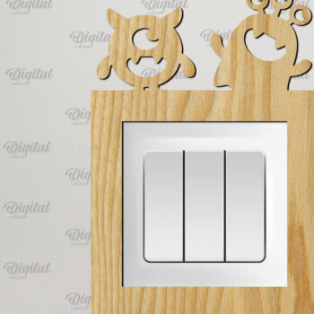 Intra απο ξύλο plywood Χρώμα wenge 3mm-4mm πάχος - Διακοσμητικό πλαίσιο για διακόπτη τοίχου με λέιζερ Δίασταση 20x25 cm INTRAFABR-122398271 - Image 1