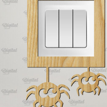 Intra απο ξύλο plywood  Χρώμα wenge 3mm-4mm πάχος - Διακοσμητικό πλαίσιο για διακόπτη τοίχου με λέιζερ Δίασταση 20x25 cm INTRAFABR-123763894 - Image 1