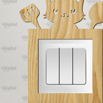 Intra απο ξύλο plywood Χρώμα wenge 3mm-4mm πάχος - Διακοσμητικό πλαίσιο για διακόπτη τοίχου με λέιζερ Δίασταση 20x25 cm INTRAFABR-96516361 - Image 1