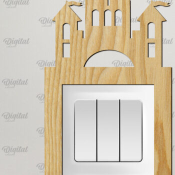Intra απο ξύλο plywood 3mm-4mm πάχος - Διακοσμητικό πλαίσιο για διακόπτη τοίχου με λέιζερ Δίασταση 20x25 cm INTRAFABR-92039247 - Image 1