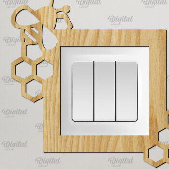 Intra απο ξύλο plywood  Χρώμα wenge 3mm-4mm πάχος - Διακόσμηση Πλαίσιο για Επιτοίχιο Διακόπτη Πακέτο Δίασταση 20x25 cm INTRAFABR-97111027 - Image 3