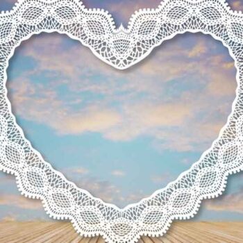 Intra απο ξύλο plywood  Χρώμα wenge 3mm-4mm πάχος - Διακόσμηση Lace Heart Bundle Δίασταση 20x20 cm INTRAFABR-100436227 - Image 2