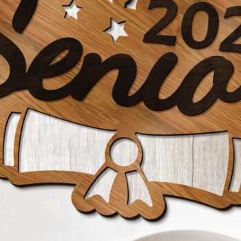 Intra απο ξύλο plywood  Χρώμα wenge 3mm-4mm πάχος - Πρότυπο κοπής Senior Multilayer Decor Δίασταση 6x10 cm INTRAFABR-100436325 - Image 1