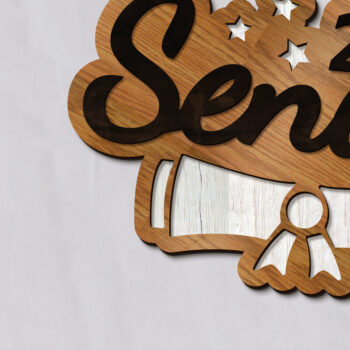 Intra απο ξύλο plywood  Χρώμα wenge 3mm-4mm πάχος - Πρότυπο κοπής Senior Multilayer Decor Δίασταση 6x10 cm INTRAFABR-100436325 - Image 2