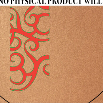 Intra απο ξύλο plywood  Χρώμα wenge 3mm-4mm πάχος - Διακοσμημένο σουβέρ για κόφτη λέιζερ Δίασταση 30x20 cm INTRAFABR-100436418 - Image 2