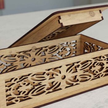 Intra απο ξύλο plywood  Χρώμα wenge 3mm-4mm πάχος - Διακοσμητικό κουτί Files REF 004 Δίασταση 30x20 cm INTRAFABR-115398182 - Image 6