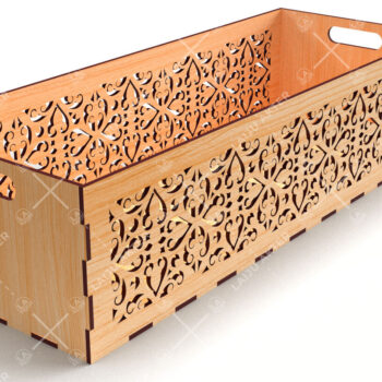 Intra απο ξύλο plywood  Χρώμα wenge 3mm-4mm πάχος - Διακοσμητικά κουτιά Δέσμη κοπής με λέιζερ Δίασταση 15x15 cm INTRAFABR-124492982 - Image 2