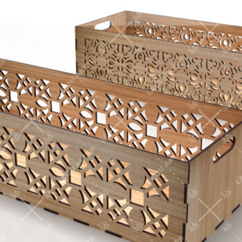 Intra απο ξύλο plywood Χρώμα wenge 3mm-4mm πάχος - Διακοσμητικά κουτιά Δέσμη κοπής με λέιζερ Δίασταση 15x15 cm INTRAFABR-105090081 - Image 4