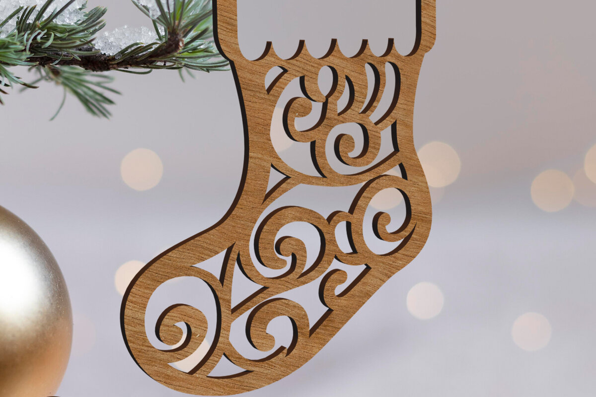 Intra απο ξύλο plywood  Χρώμα wenge 3mm-4mm πάχος - Διακοσμητικό χριστουγεννιάτικο δέντρο στολίδι Δίασταση 3x3 cm INTRAFABR-87324898