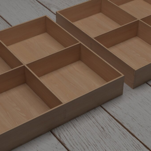 Intra απο ξύλο plywood  Χρώμα wenge 3mm-4mm πάχος - Διακοσμητικό Σετ σουβέρ 031 Δίασταση 20x20 cm INTRAFABR-107490422