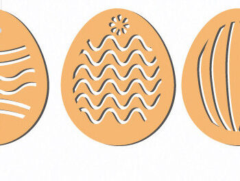 Intra απο ξύλο plywood  Χρώμα wenge 3mm-4mm πάχος - Διακοσμητική κάρτα με αυγά 1430 Δίασταση 15x15 cm INTRAFABR-28843059 - Image 2