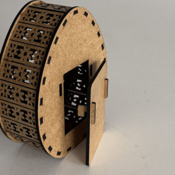 Intra απο ξύλο plywood  Χρώμα wenge 3mm-4mm πάχος - Διακοσμητικό πασχαλινό φαναράκι με αυγά Δίασταση 5x3 cm INTRAFABR-102608998 - Image 7